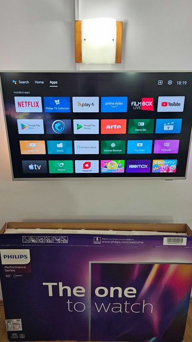 TV Philips Ambilight The One LED 50PUS8545 126 cm, Smart Android, 4K