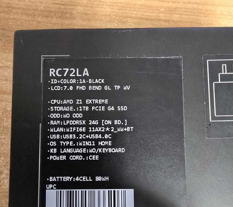 Asus Rog Ally X RC72LA