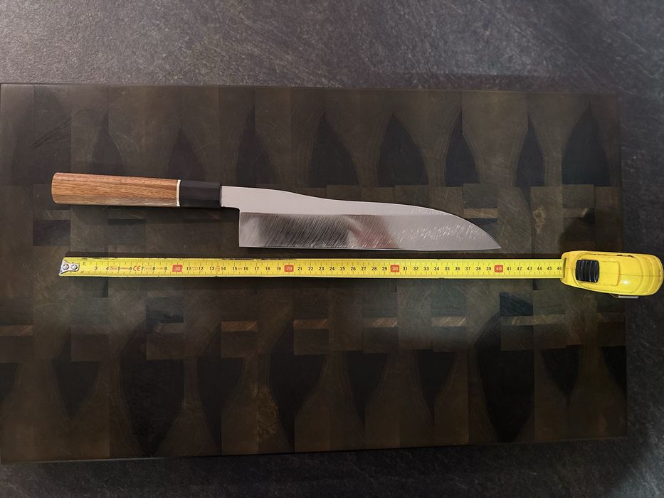 Cutit artizanal de bucatarie - otel inoxidabil 61 HRC , taiș japonez