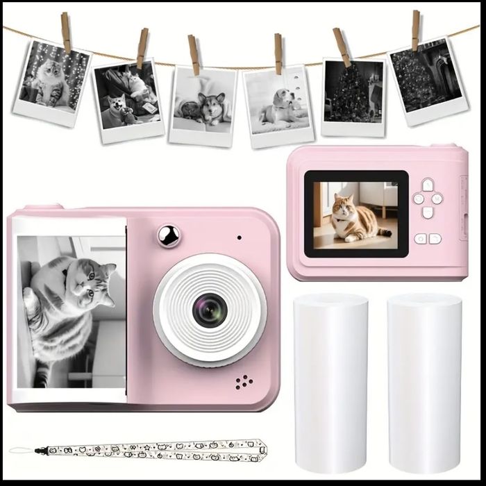 ПРОМО! Нов Детски фотоапарат с принтер за моментален печат(принтер)