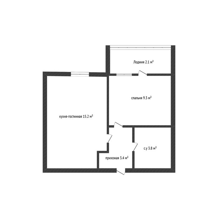 1 комнатная в самом центре. Рядом с Цоном