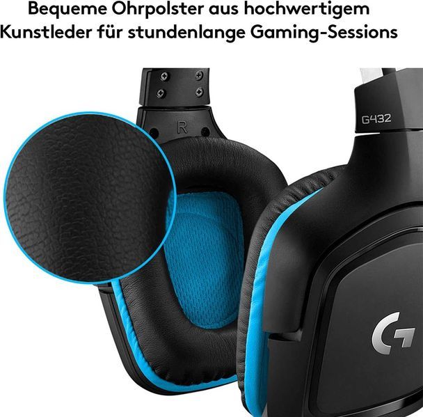 Нови Гейминг Геймърски Слушалки Logitech - G432, 981-000770, 2 години Гаранция