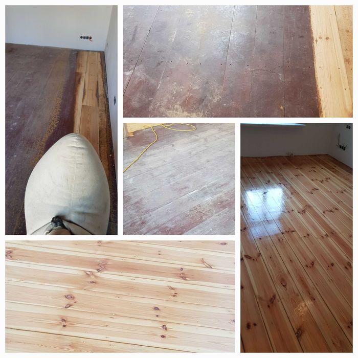 Циклене на паркет и дюшеме