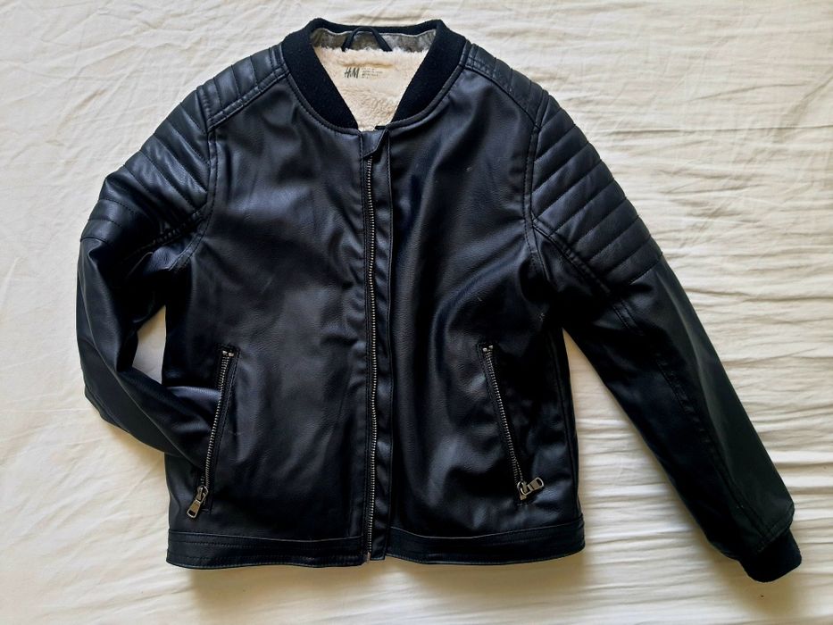 Страхотно кожено яке H&M 134 р-р