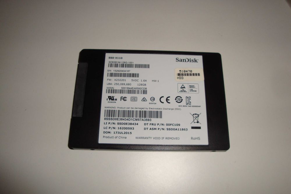 hdd laptop ssd sandisk x110 capacitate 128gb