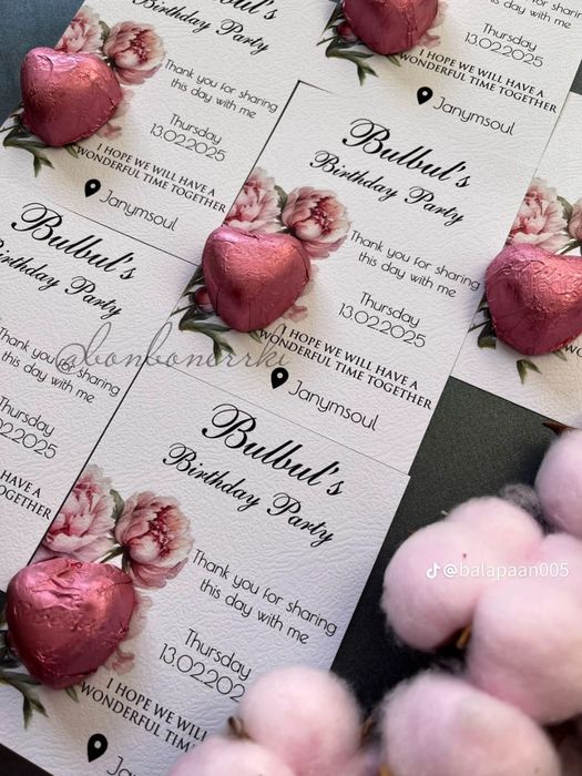 Тойбастар бонбоньерки из гипса Алматы