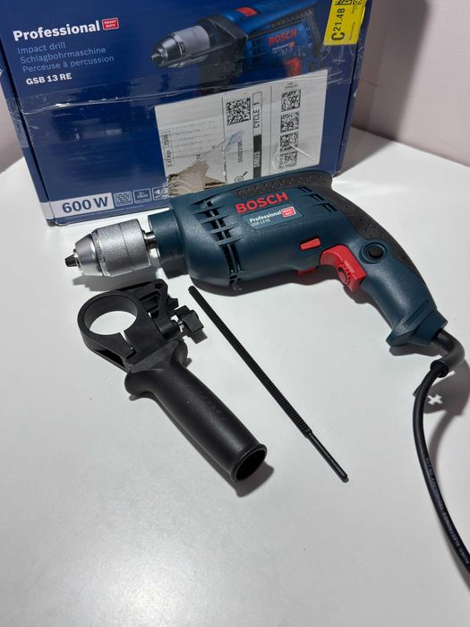 Bosch GSB 13 RE - Masina de gaurit cu percutie, 600 W, mandrina rapida
