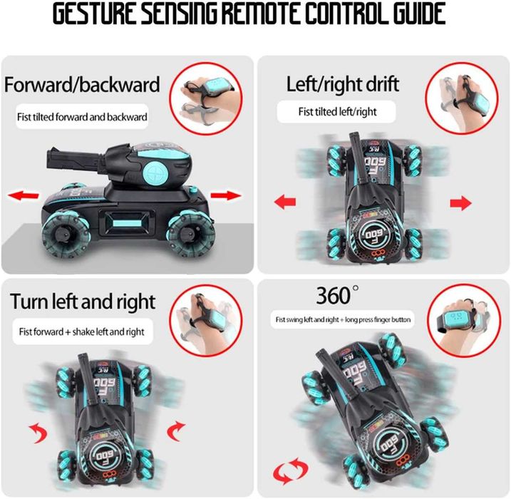 Детски Танк с дистанционно управление и водни бомби