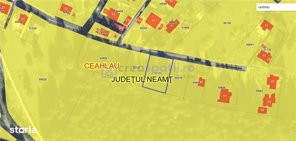 Teren in Statiunea Durau, Ceahlau, 1046mp, str. Stejarului