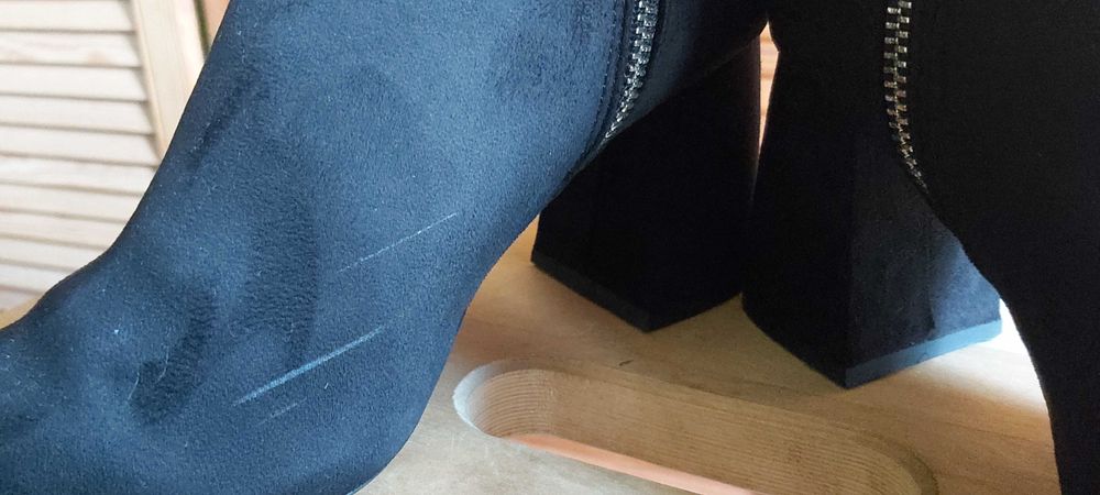 Botine negre Stradivarius