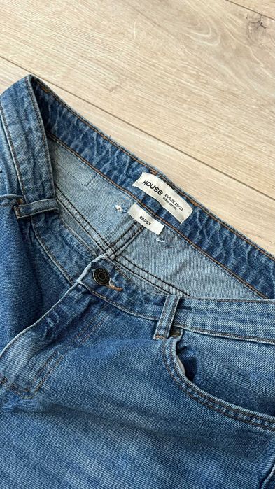 Мъжки сини дънки размер M baggy fit