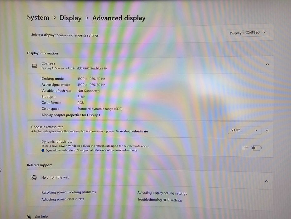 Samsung C24F390FHU | 60 Hz | Curved VA | 24 inch/60 cm | 1920x1080|FHD