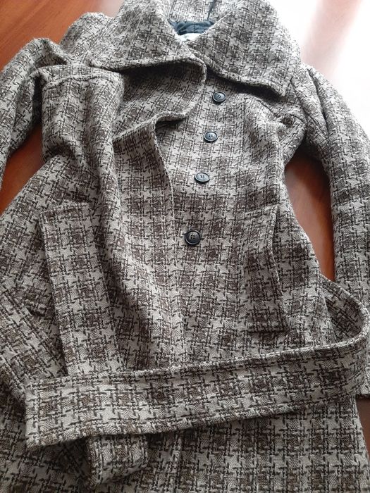 Palton din lână Mat Design