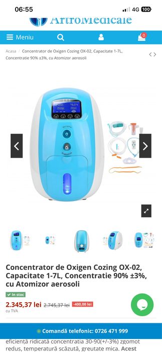 Concentrator de Oxigen
