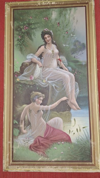 Картина старая в рамке