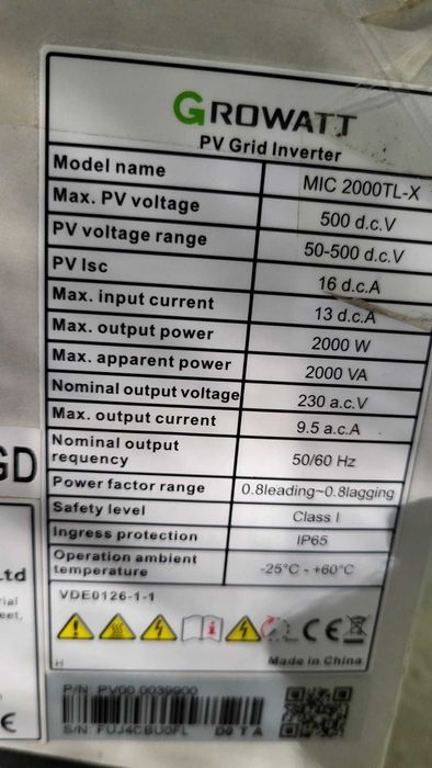Kit fotovoltaic Growatt nou