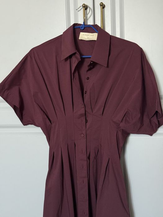 Платье из хлопка со стречем