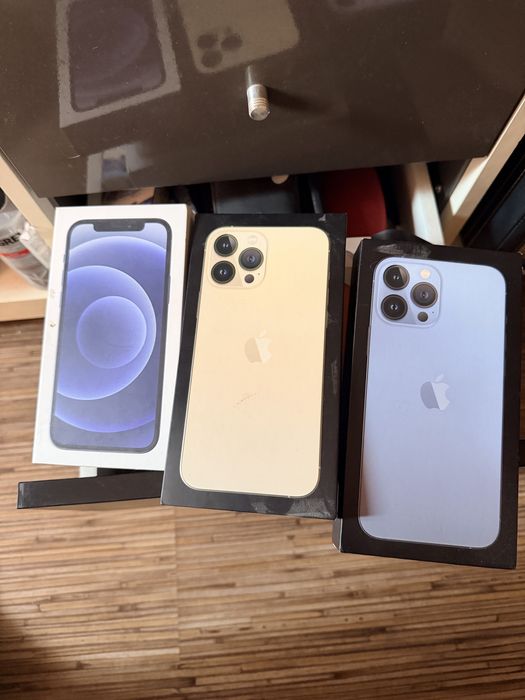 Cutie cutii originale iphone 12 si 13 pro max. 15 pro max 150 le toate