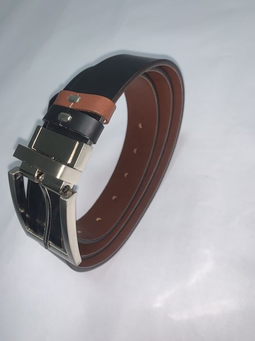 Curea De Piele Naturala, Catarama Rotativa, 2 Fete