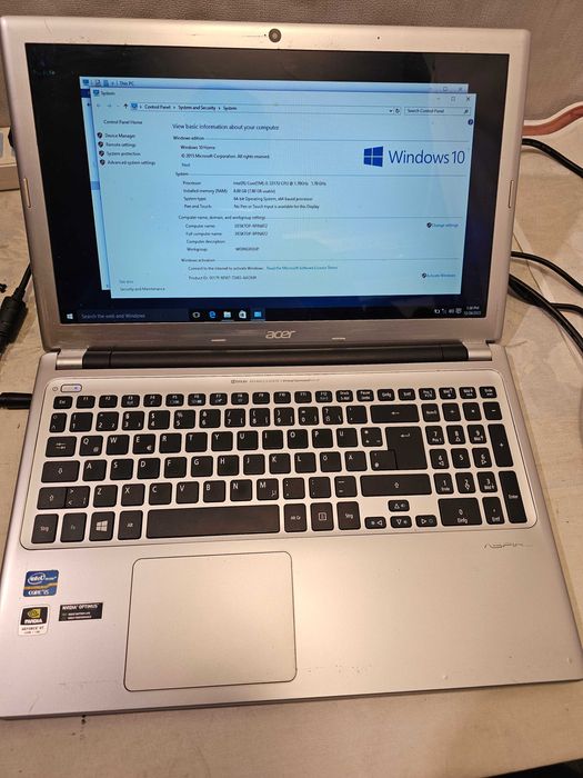 Laptop Acer v5-571 ms2361 i5 8gb ram gt620m video dez