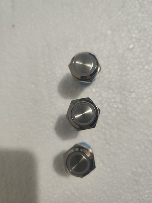 Buton Pusch  16mm. 12-24V cu retinere