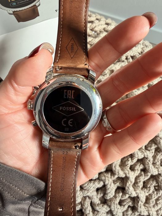 Smartwatch Fossil gen 3 cu curea din piele maro, original