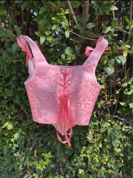 Розов корсет / бюстие