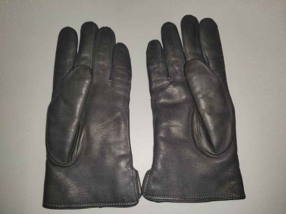 Mănuși damă din piele, imblanite