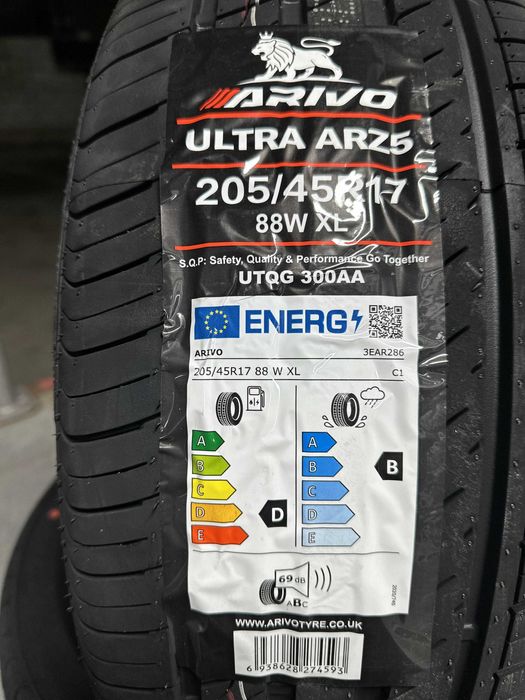 Нови летни гуми ARIVO ULTRA ARZ5 205/45R17 88W XL НОВ DOT