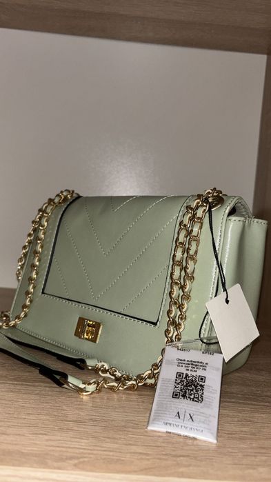 Geanta ARMANI EXCHANGE light olive green