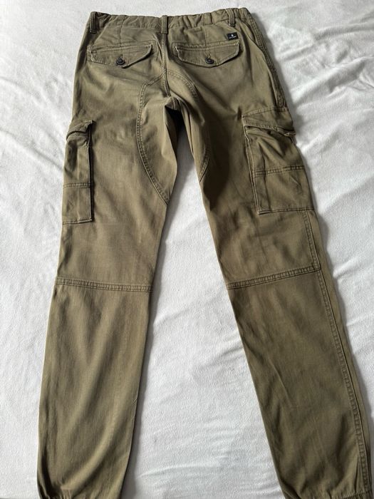 Pantaloni cargo Jack & Jones kaki, slim fit, mărimea 164/14Y (potriviți și pentru bărbați XS/S)