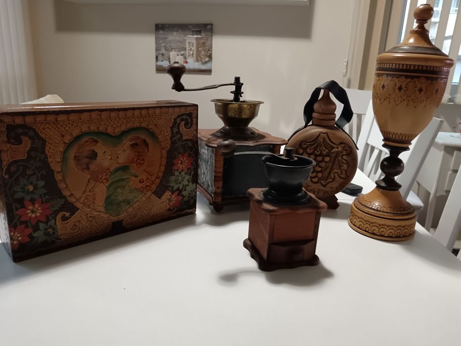 Лот пирографирани изделия