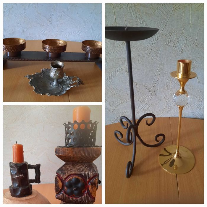 Различни видове свещници