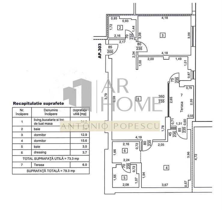 Apartament 3 camere, prima inchiriere, Ploiesti, ultracentral(Bucegi)