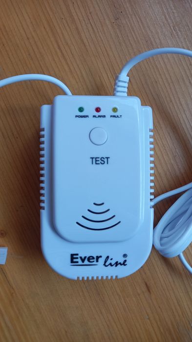 Detector Gaz metan EverLine, ABS, Alb, 220V