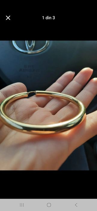 Cercei rounding aur 14 karate