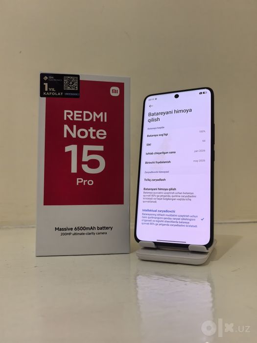 Redmi Note 15 Pro (12/256) 1 oylik srochna