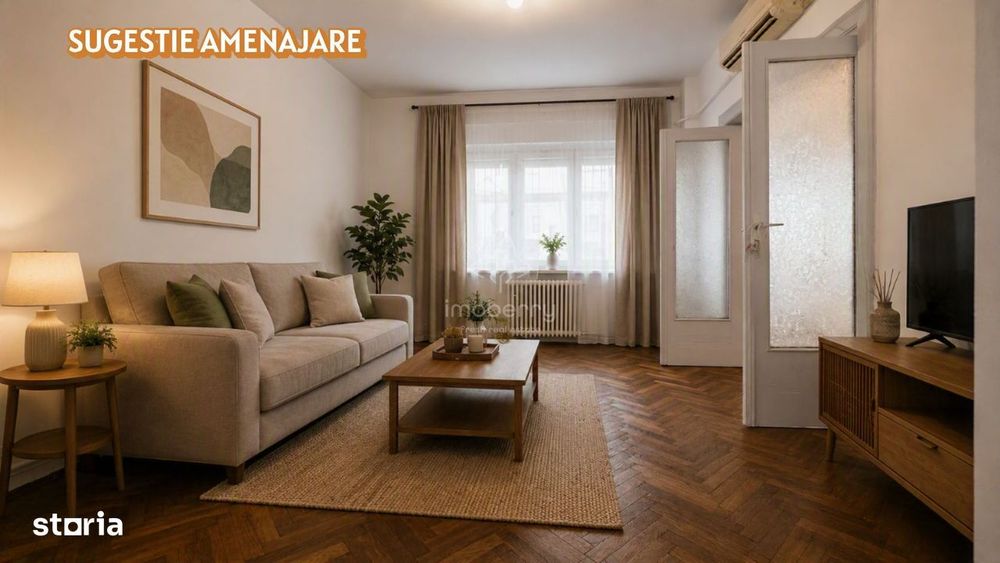 Vanzare apartament 3 camere, boxa, zona Stirbei Voda-Calea Plevnei-Cis