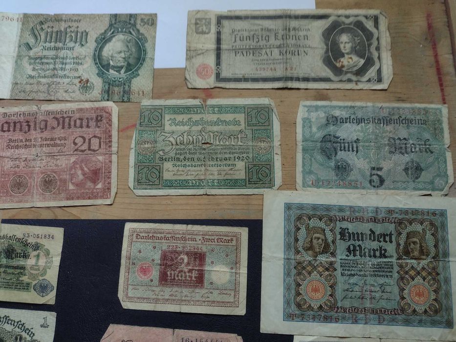 Bancnote vechi diferite tari