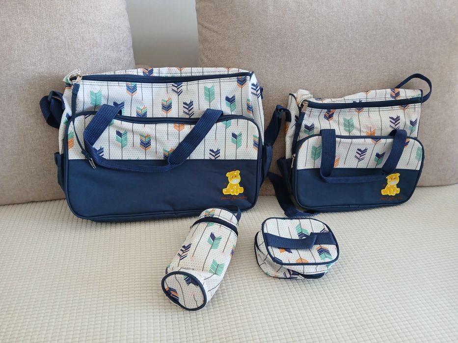 2 Бебешки чанти за количка с 2 несесера