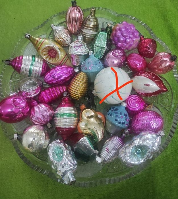 Игрушки ёлочные советской эпохи