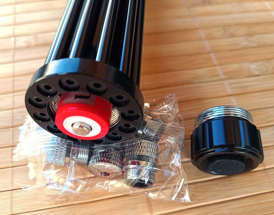 Мощен лазер 50000mw 450nm Gatling Burning / 5 приставки /