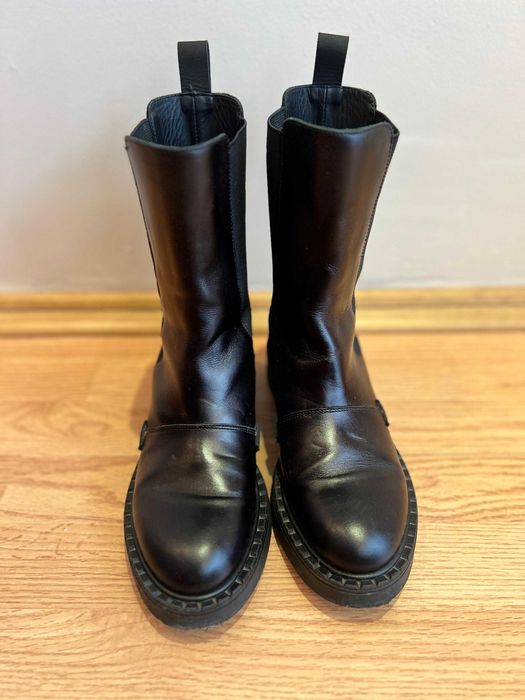 FRAU кожени дамски боти, естествена кожа, 39 размер, Италия