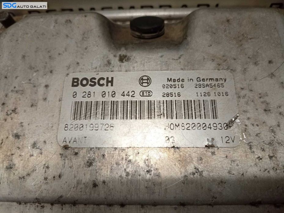 ECU Calculator Motor Renault Megane 1 1.9 DTI 1996 - 2003 Cod 0281010442 [M4586]