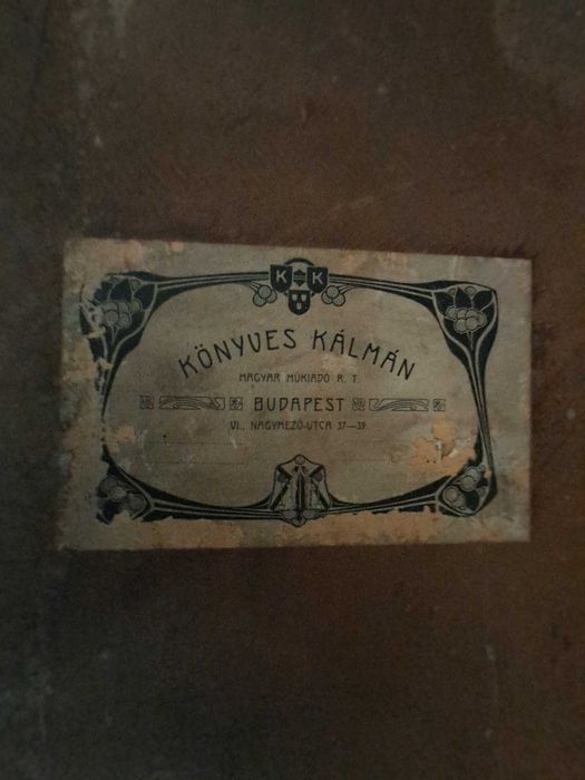 Vand tablou vechi, realizat la Budapesta,Kálmán Könyves, Art Nouveau