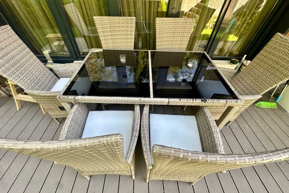 Градинска маса със 6 стола