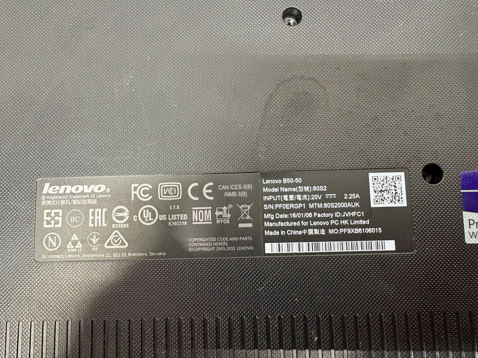 Лаптоп - Lenovo B50-50, Intel core i3 5005U RAM 4GB DDR3,HDD 512GB /L1
