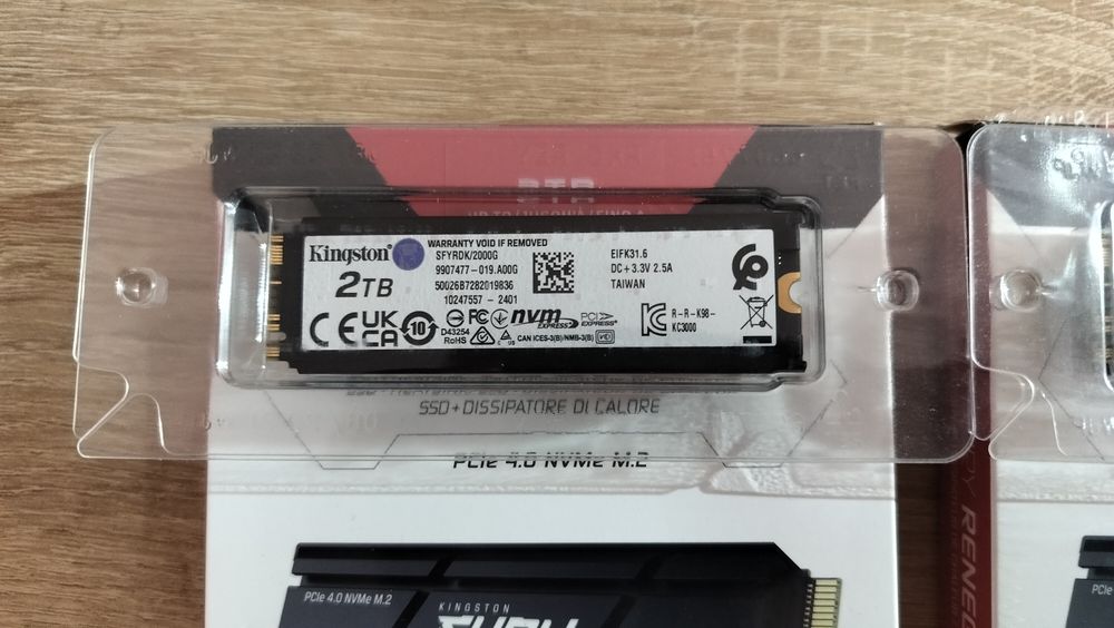 SSD 2x2TB KINGSTON Fury Renegade, 4TB