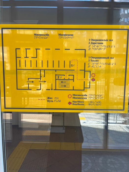 Таблички с текстом Брайля