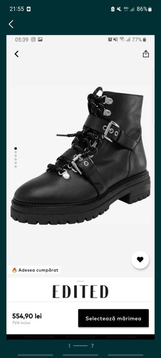 Ghete/bocanci piele imblanite Editet